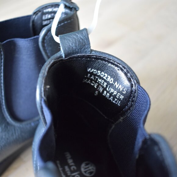 Marc Joseph New York Ave of Americas Women's Black Leather Chelsea Boot Size 5 - Picture 6 of 6